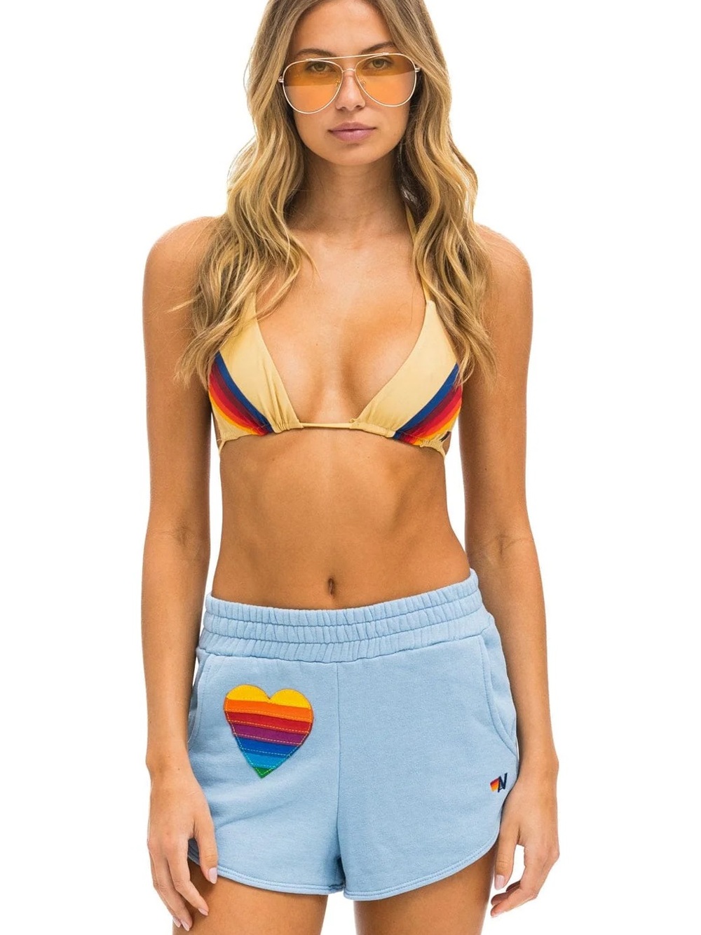 Aviator Nation | Rainbow Stitch Lounger Short